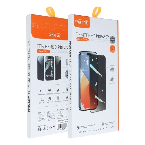 Szkło Prywatyzujące Veason 6D Pro iPhone X / XS / 11 Pro Czarne