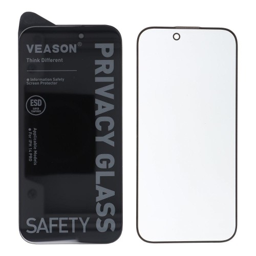 Szkło Prywatyzujące Veason 6D Pro iPhone X / XS / 11 Pro Czarne