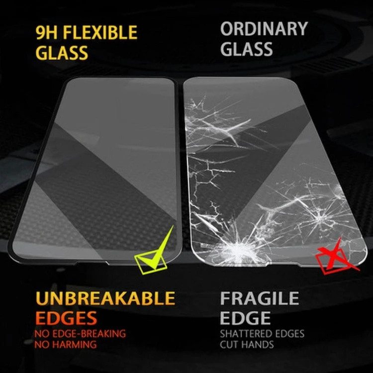 Szkło Hybrydowe Bestsuit Flexible 5D do iPhone 12 Pro Max Czarne