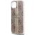 Etui Guess iPhone 15 Plus 4G Gold Stripe Brązowe - Oryginalny Pokrowiec