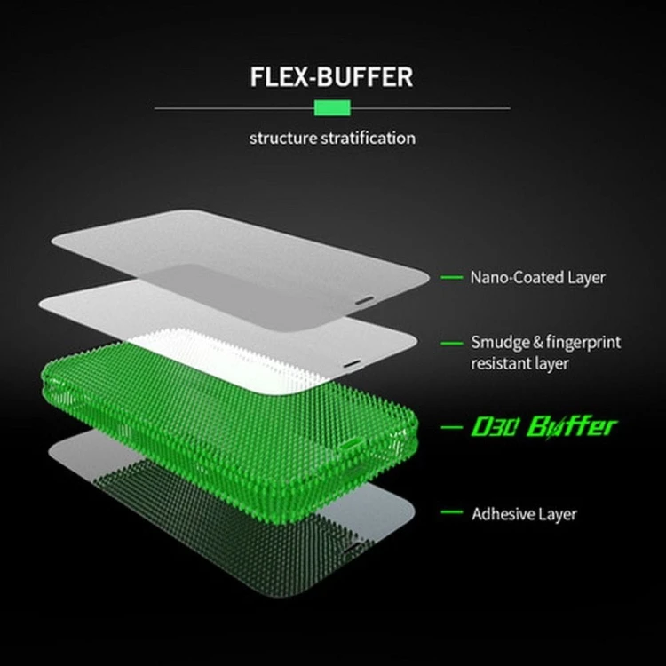 Szkło Hybrydowe Bestsuit Flex-Buffer 5D do iPhone 12 mini Antybakteryjne D3O