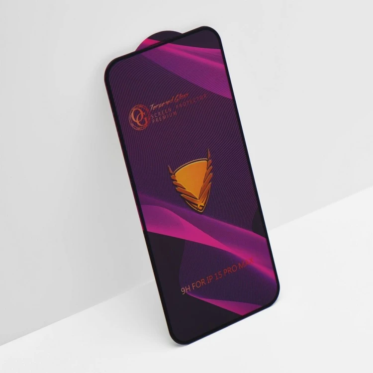 Niezawodne szkło hartowane OG 6D Premium Glass do iPhone 13 Pro / 14 – Czarna ramka
