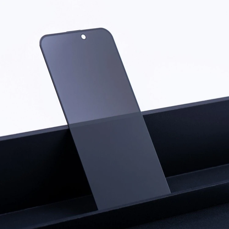 Szkło hartowane z filtrem prywatyzującym OG 6D Premium Privacy Glass do iPhone 15 Pro – Czarna ramka