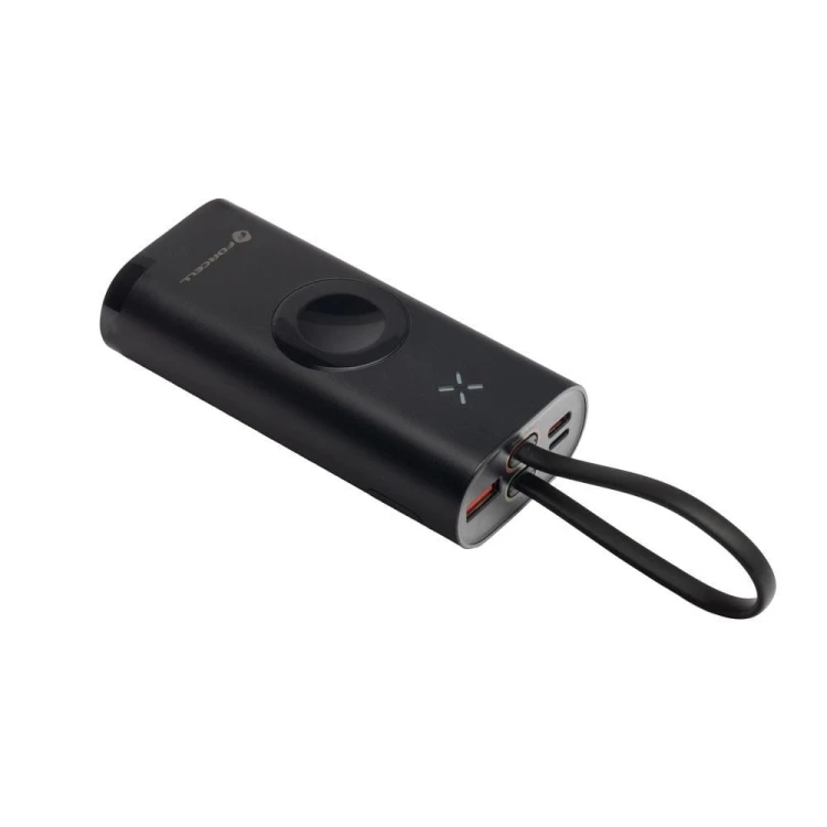 Multifunkcyjny powerbank 5w1 Forcell F-Energy F10K4 10000 mAh PD 20W / QC 22.5W z ładowarką Apple Watch – Czarny