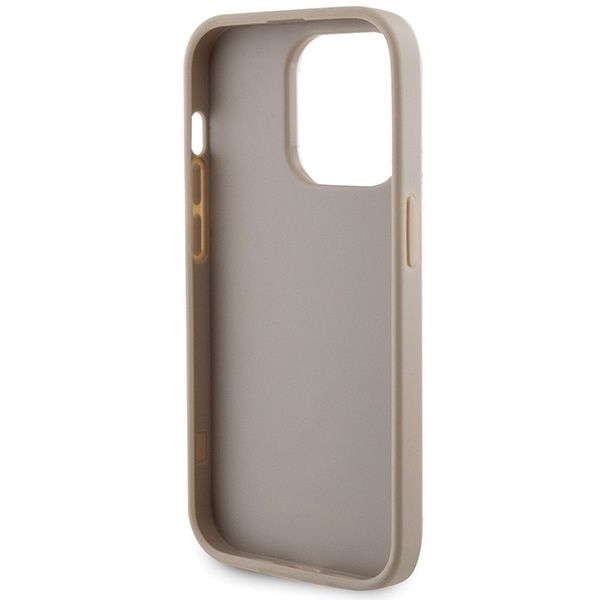 Etui Guess iPhone 15 Pro 4G Strass Metal Logo Złote - Pokrowiec z Kryształkami