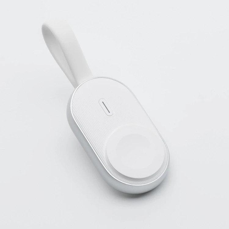Kompaktowy powerbank do Apple Watch Forcell F-Energy Mini Power Watch 1200 mAh z kablem USB-C – Biały