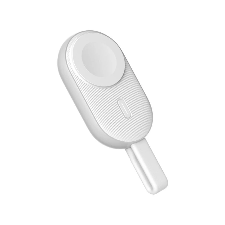 Kompaktowy powerbank do Apple Watch Forcell F-Energy Mini Power Watch 1200 mAh z kablem USB-C – Biały
