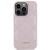 Etui Guess iPhone 15 Pro Quilted Metal Logo Różowe - Pikowany Pokrowiec