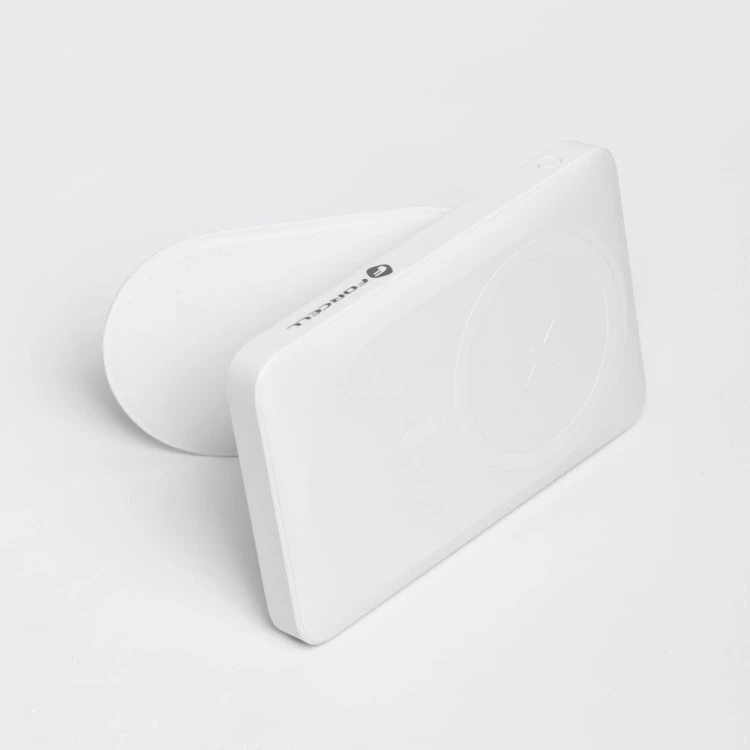 Powerbank z MagSafe i podpórką Forcell F-Energy MagStand F10K2 10000 mAh PD 20W QC 3.0 – Biały