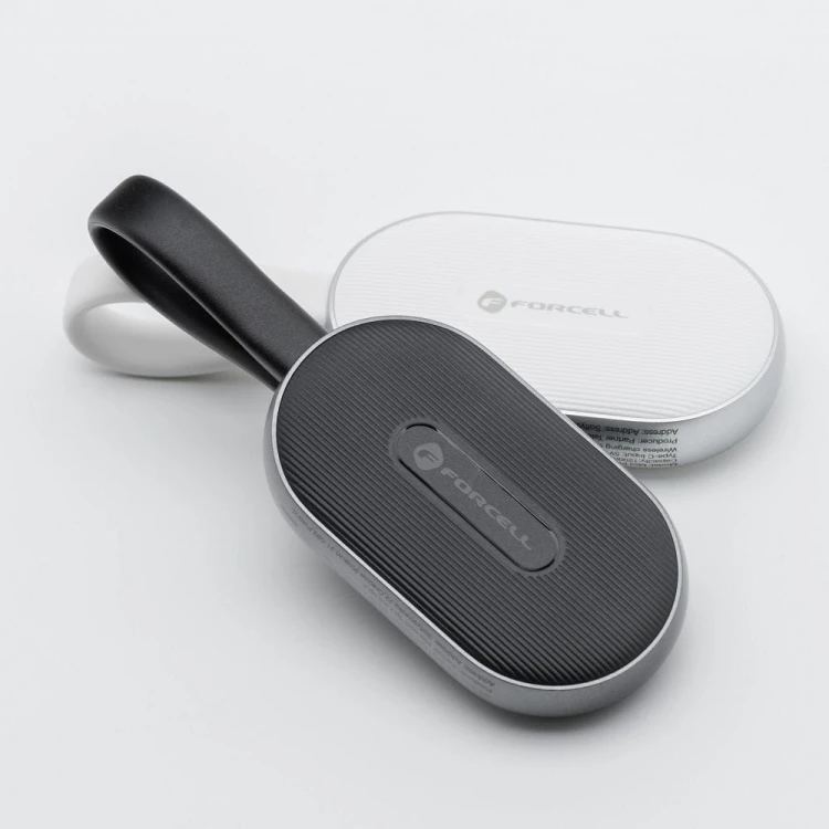 Kompaktowy powerbank do Apple Watch Forcell F-Energy Mini Power Watch 1200 mAh z kablem USB-C – Czarny