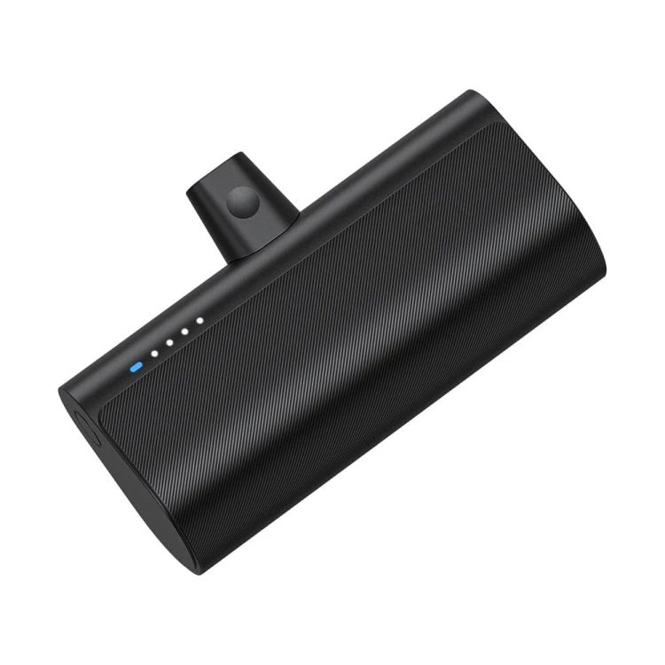 Kieszonkowy powerbank ze złączem Lightning Blue Star W0556P 5000 mAh 2.1A – Czarny