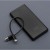 Niezawodny i smukły powerbank Blue Star W1061 10000 mAh 2A z kablem USB-C – Czarny