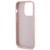 Etui Guess iPhone 15 Pro Quilted Metal Logo Różowe - Pikowany Pokrowiec