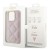 Etui Guess iPhone 15 Pro Quilted Metal Logo Różowe - Pikowany Pokrowiec