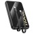 Kompaktowy powerbank 4w1 Hoco Q37 10000 mAh PD 20W / QC 22.5W z wbudowanymi kablami USB-C i Lightning – Czarny