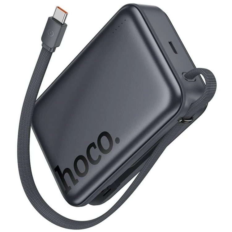Potężny powerbank z MagSafe Hoco Q44A 20000 mAh PD 45W QC do smartfonów i laptopów – Czarny