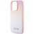 Etui Guess iPhone 14 Pro Saffiano Iridescent Script Różowe - Pokrowiec