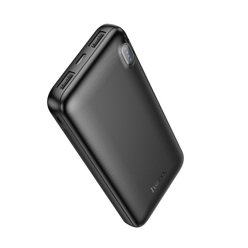 Ultrasmukły powerbank Hoco J128 10000 mAh 2A z wskaźnikiem LED – Czarny