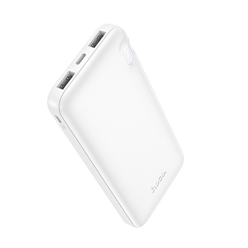 Ultrasmukły powerbank Hoco J128 10000 mAh 2A z wskaźnikiem LED – Biały