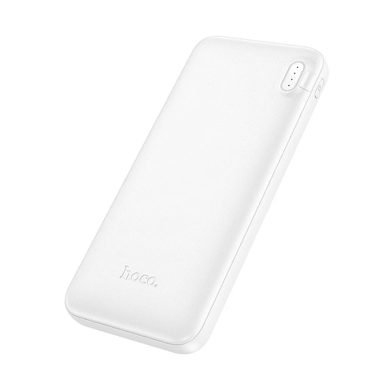 Ultrasmukły powerbank Hoco J128 10000 mAh 2A z wskaźnikiem LED – Biały