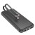 Uniwersalny powerbank Hoco J118 10000 mAh 2A z wbudowanymi kablami USB-C i Lightning – Czarny