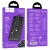 Uniwersalny powerbank Hoco J118 10000 mAh 2A z wbudowanymi kablami USB-C i Lightning – Czarny