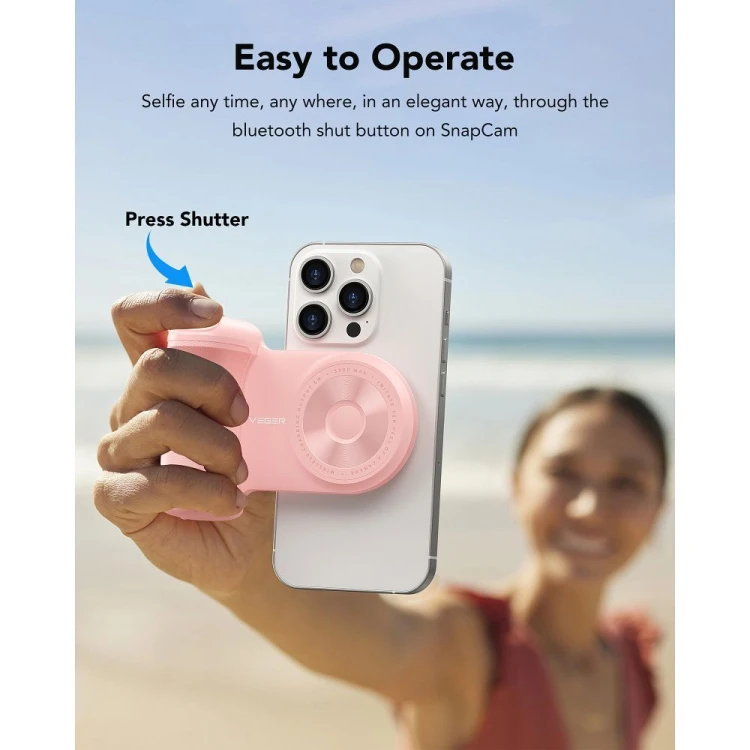 Innowacyjny powerbank 3w1 Veger Tourist (W0569) 5000 mAh PD / QC 3.0 20W z MagSafe i uchwytem fotograficznym Bluetooth – Czarny