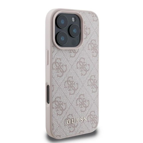 Etui Guess iPhone 16 Pro Max PU 4G Classic Różowe - Oryginalny Pokrowiec