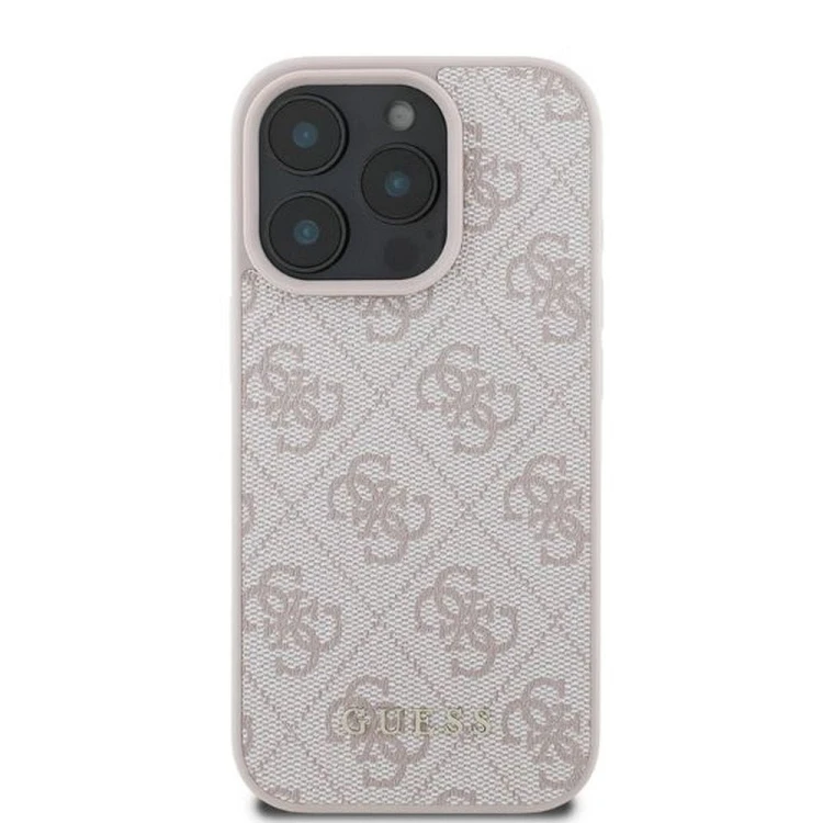 Etui Guess iPhone 16 Pro Max PU 4G Classic Różowe - Oryginalny Pokrowiec