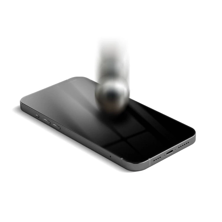 Niepękające szkło hybrydowe 5D na cały ekran Forcell Flexible do iPhone 15 Pro Max – Czarne Ramki