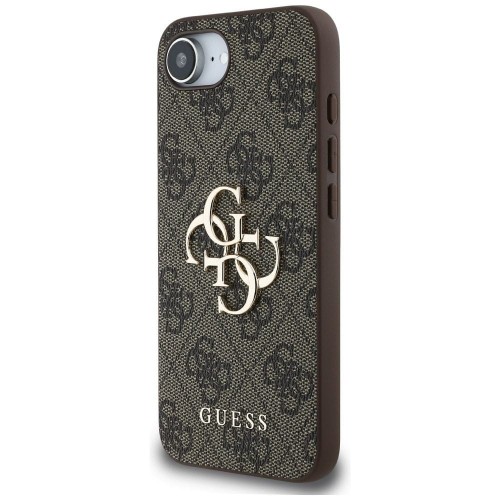Etui Guess iPhone 16e / SE 4 2025 4G Big Logo Brązowe - Oryginalny Pokrowiec