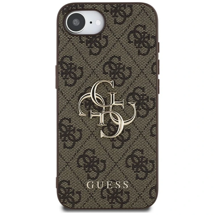 Etui Guess iPhone 16e / SE 4 2025 4G Big Logo Brązowe - Oryginalny Pokrowiec