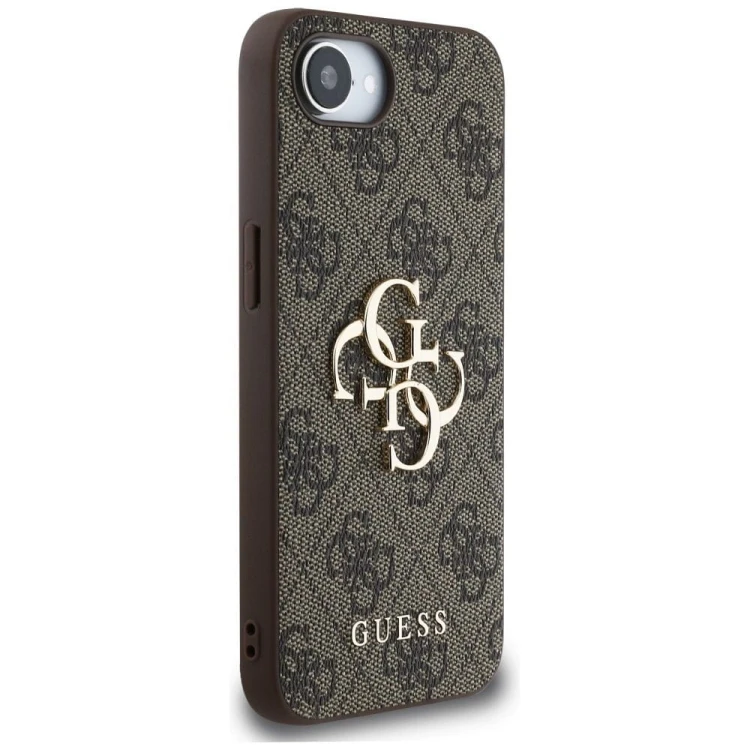 Etui Guess iPhone 16e / SE 4 2025 4G Big Logo Brązowe - Oryginalny Pokrowiec
