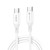 Elastyczny kabel silikonowy USB-C do USB-C Forcell F-Energy C347 100W 5A 1 m – Biały