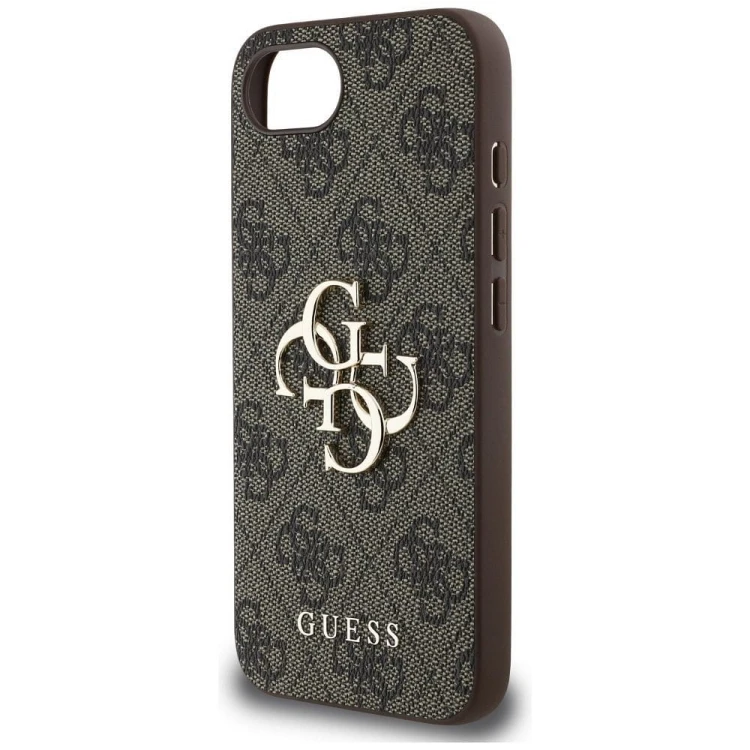 Etui Guess iPhone 16e / SE 4 2025 4G Big Logo Brązowe - Oryginalny Pokrowiec