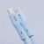 Elastyczny kabel silikonowy USB-C do USB-C Forcell F-Energy C344 60W 3A 1 m – Niebieski