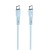 Elastyczny kabel silikonowy USB-C do USB-C Forcell F-Energy C344 60W 3A 1 m – Niebieski