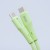 Elastyczny kabel silikonowy USB-C do USB-C Forcell F-Energy C344 60W 3A 1 m – Zielony