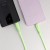 Elastyczny kabel silikonowy USB-C do USB-C Forcell F-Energy C344 60W 3A 1 m – Zielony
