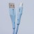 Elastyczny kabel silikonowy USB-A do USB-C Forcell F-Energy C342 66W 3A 1 m – Niebieski