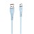 Elastyczny kabel silikonowy USB-A do USB-C Forcell F-Energy C342 66W 3A 1 m – Niebieski