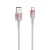 Pancerny kabel w oplocie nylonowym USB-A do USB-C Forcell F-Energy C352 66W 3A 1 m – Biały z gradientem