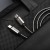 Pancerny kabel w oplocie ze stali nierdzewnej USB-C do USB-C Forcell F-Energy C237 60W 3A 2 m – Srebrny