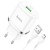 Zestaw ładowarka sieciowa Hoco N3 USB Quick Charge 3.0 18W 3A + kabel Micro USB 1m – biała