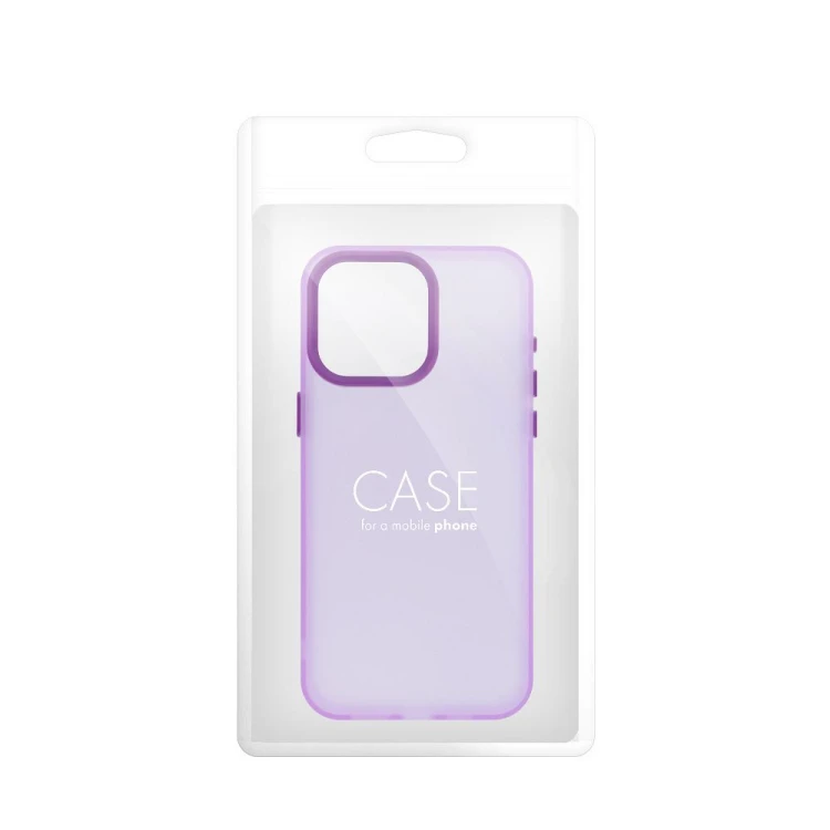 Hybrydowe etui ochronne do iPhone 17 Pro Max / 18 Pro Max Sappy z matowymi pleckami – Fioletowe