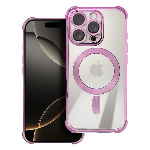 Wzmocnione etui pancerne do iPhone 17 Pro Max / 18 Pro Max Antishock Electro zgodne z MagSafe – Purpurowe
