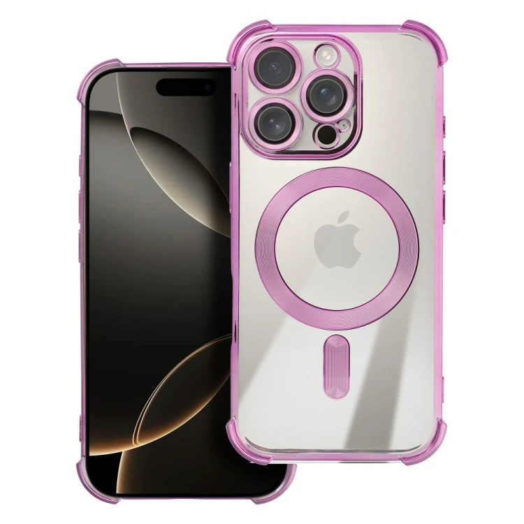 Wzmocnione etui pancerne do iPhone 17 Pro Max / 18 Pro Max Antishock Electro zgodne z MagSafe – Purpurowe