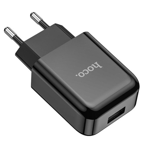 Kompaktowa ładowarka sieciowa Hoco N2 USB 2.1A (10.5W) – czarna