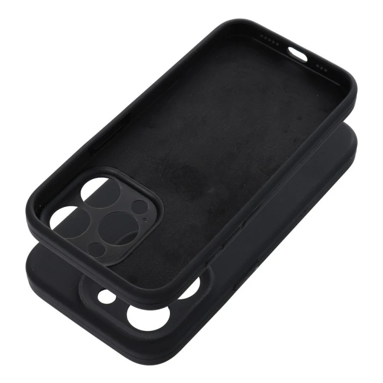 Grube matowe etui silikonowe do iPhone 17 Pro Max / 18 Pro Max Silicone 2mm z pełną ochroną aparatu – Czarne