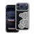 Brokatowe etui ochronne z motywem misia do iPhone 17 Pro Max / 18 Pro Max Teddy Bear – Srebrne